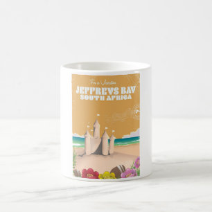 Mug Affiche de voyage vintage de Jeffreys Bay Afrique