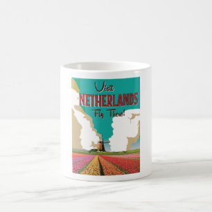 Mug Affiche de voyage vintage des Pays-Bas