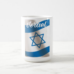 Mug Affiche de voyage vintage du drapeau national d'Is