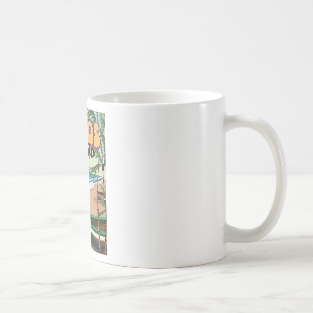 Mug Affiche de voyage vintage Lagos, Nigeria (Droite)