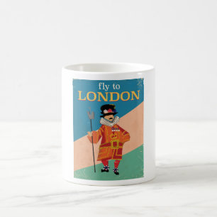Mug Affiche de voyage vintage Londres, Angleterre