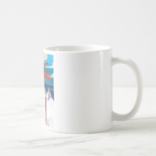 Mug Affiche de voyage vintage Ski Autriche