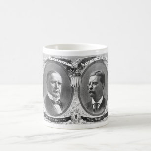 Mug Affiche d'élection de McKinley et de Roosevelt