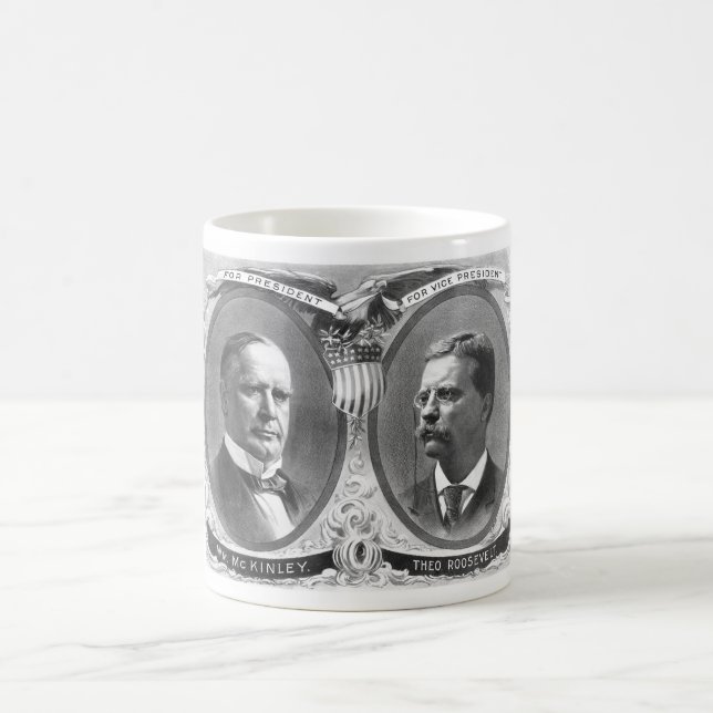 Mug Affiche d'élection de McKinley et de Roosevelt (Centre)