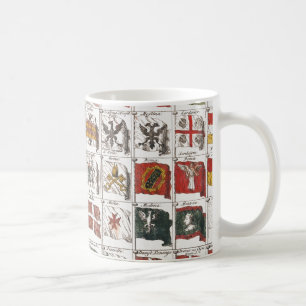 Mug Affiche des drapeaux nautiques antiques du monde