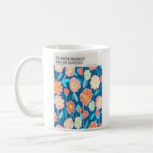 Mug Affiche du marché aux fleurs de Rio de Janeiro