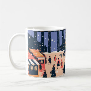 Mug Affiche du Marché de Noël de Berlin Porte de Brand