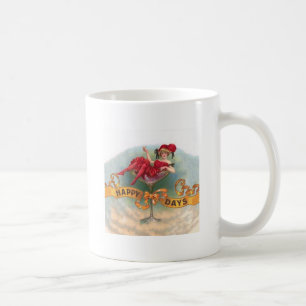 Mug Affiche Femme Vintage dans un Verre à Champagne :