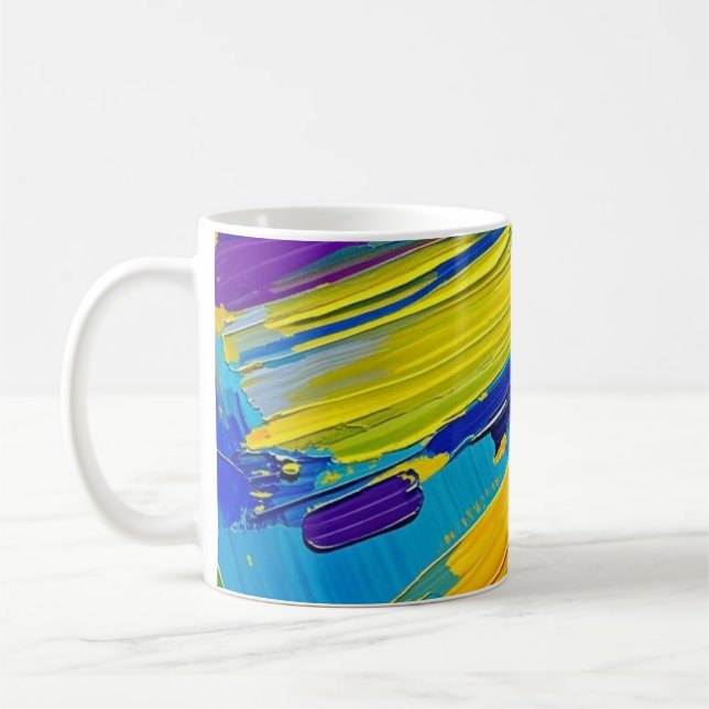 Mug Affiche impressionnante design d'art abstrait (Gauche)