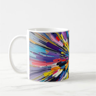 Mug Affiche impressionnante design d'art abstrait