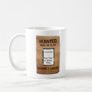 Mug Affiche morte ou vivante Recherchée