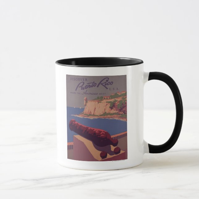 Mug Affiche promotionnelle de voyage 2 (Droite)