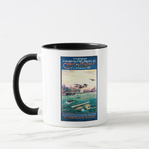 Mug Affiche promotionnelle décommandée d'avion de