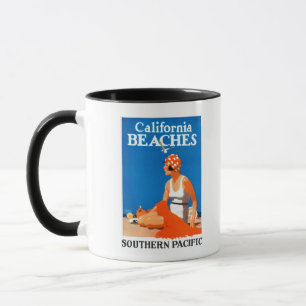 Mug Affiche promotionnelle des plages de Californie