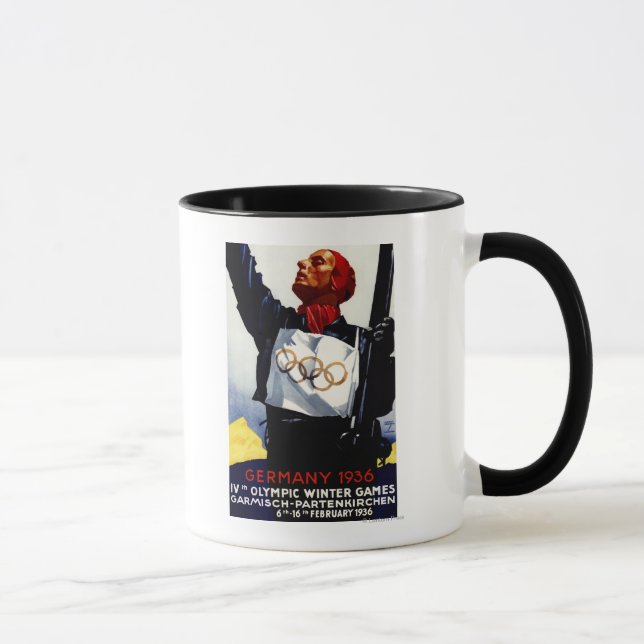 Mug Affiche publicitaire des Jeux olympiques d'hiver d (Droite)