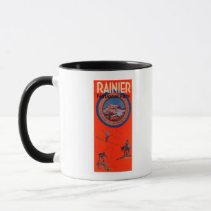 Mug Affiche publicitaire du Mont Rainier