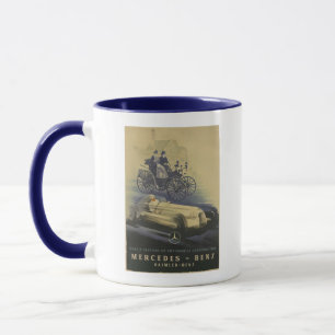 Mug Affiche publicitaire Vintage Mercedes Benz