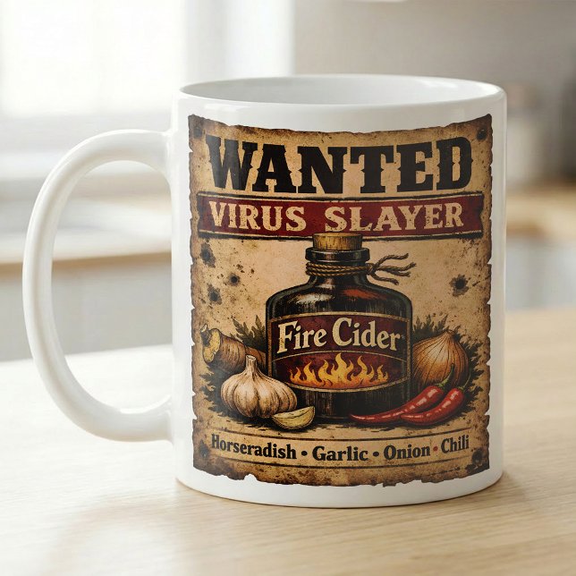Mug Affiche recherchée Apothicaire de Fire Cider (Créateur téléchargé)