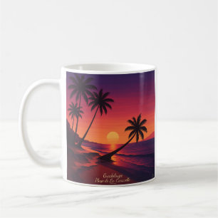 Mug Affiche rétro Plage de La Caravelle Guadeloupe