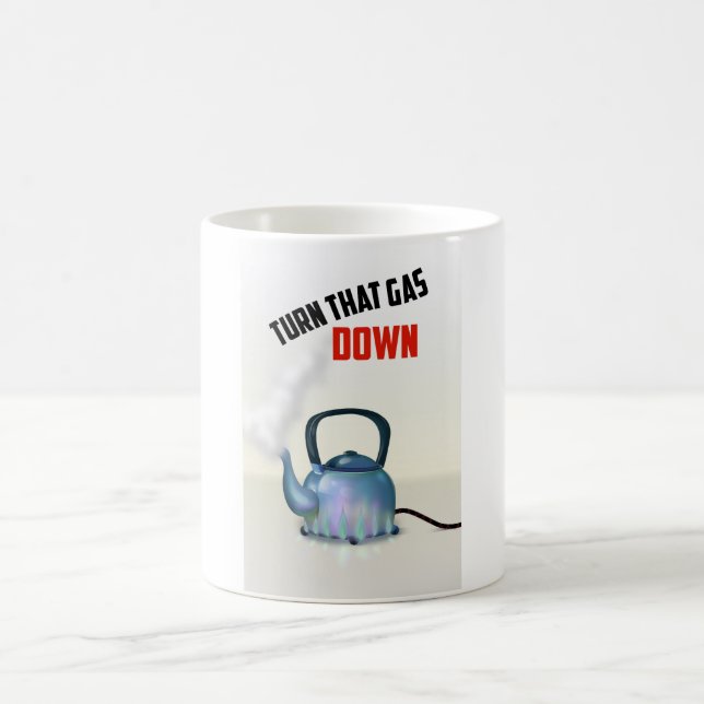 Mug Affiche vintage Baisser le Gaz (Centre)