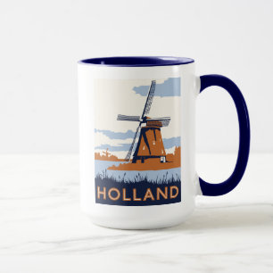 Mug Affiche vintage de la Hollande