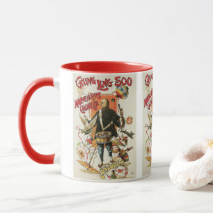 Mug Affiche vintage de magie, Magicien Chung Ling Soo
