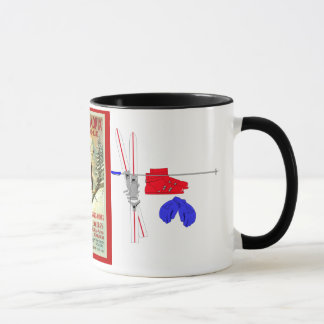 Mug Affiche vintage de ski, Chamonix, Mont Blanc