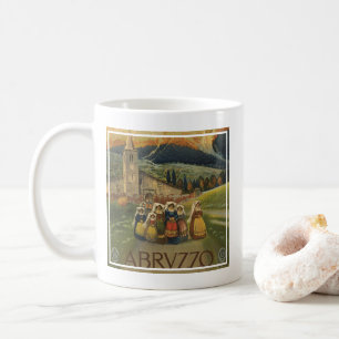 Mug Affiche Vintage voyage Pour Les Abruzzes, Italie.