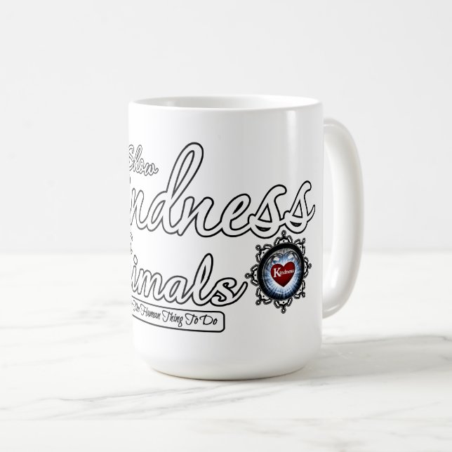 Mug Afficher La Sincérité Aux Animaux (Devant droit)