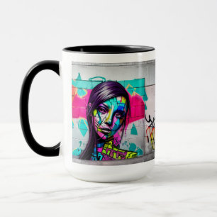 Mug Afficher les couleurs True   Graffiti Ai Généré