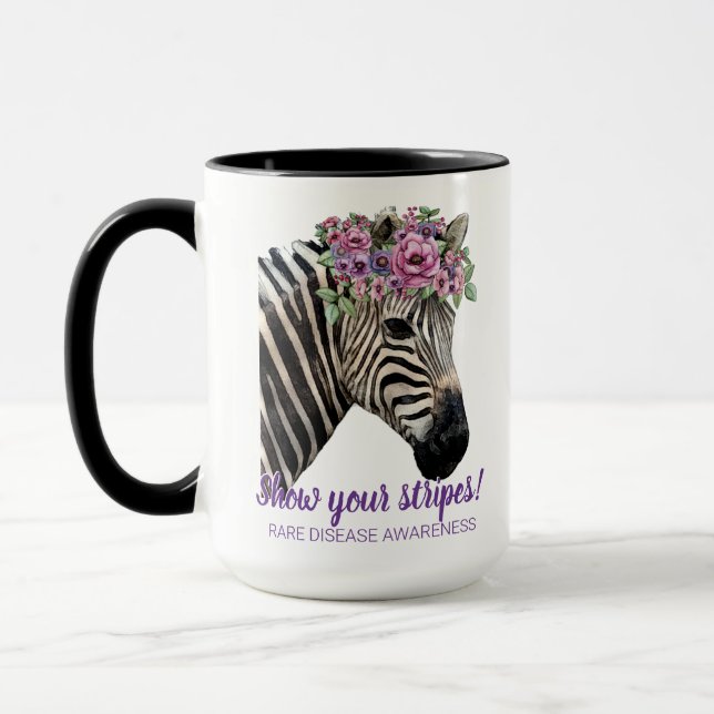 Mug Afficher vos rayures Zebra (Gauche)
