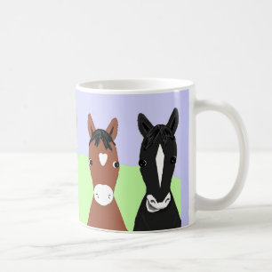 Mug Affiches drôles de cheval, blanchies ou palomino