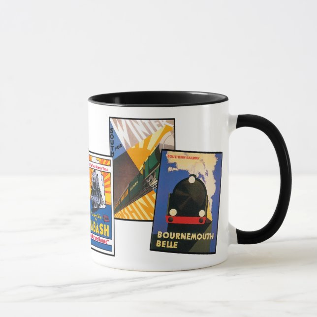 Mug Affiches vintages de chemin de fer (Droite)