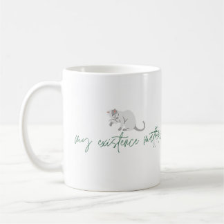 Mug Affirmation Cat Mug, "My Existence Matters"