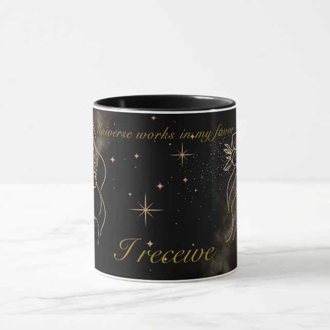 Mug Affirmation "L'Univers Fonctionne En Mon Faveur" (Centre)