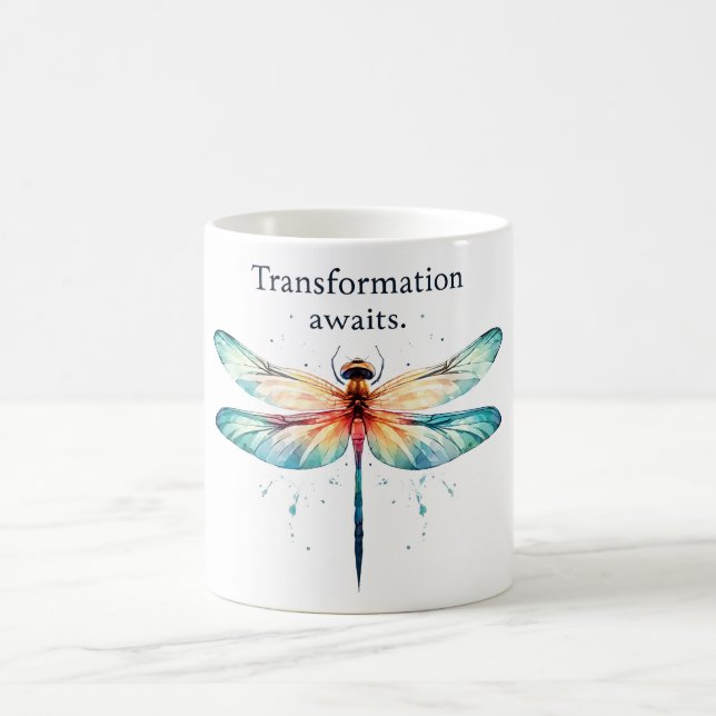 Mug Affirmation positive de libellules (Centre)