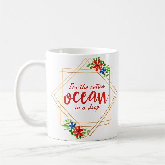 Mug affirmations positives pour l'acceptation de soi (Gauche)