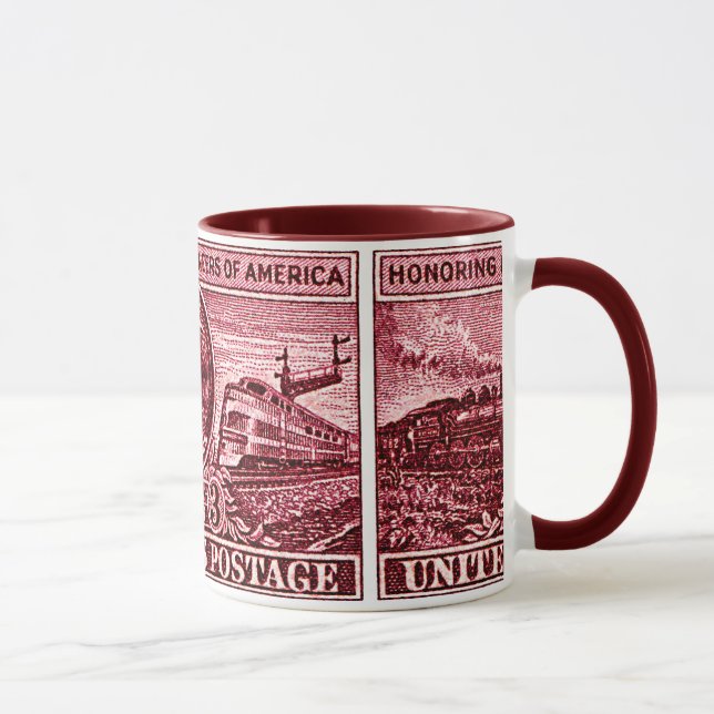 Mug Affranchissement 1950 d'ingénieur de chemin de fer (Droite)