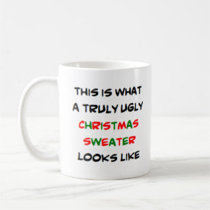 Mug affreux pull de noël, vraiment
