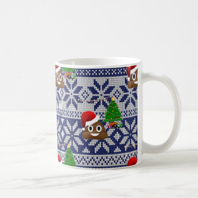 Mug affreux pull-over de Noël émoji (Droite)