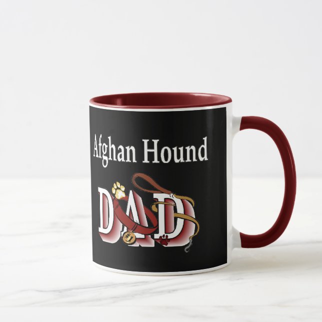 Mug Afghan Hound Papa (Droite)