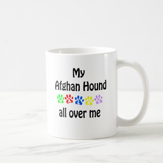 Mug Afghan Hound Walks Design (Droite)