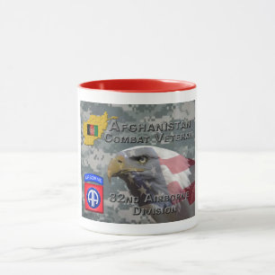 Mug " Afghanistan Combat Veteran " - 82e Divis aéropor