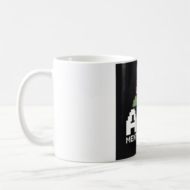 Mug AFK Mentalement Chibi Gamer Pixel Art (Gauche)
