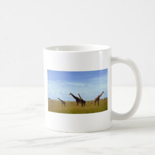 Mug Africain Safari Giraffes Belle extraordinaire mign