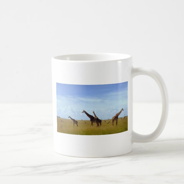 Mug Africain Safari Giraffes Belle extraordinaire mign (Droite)