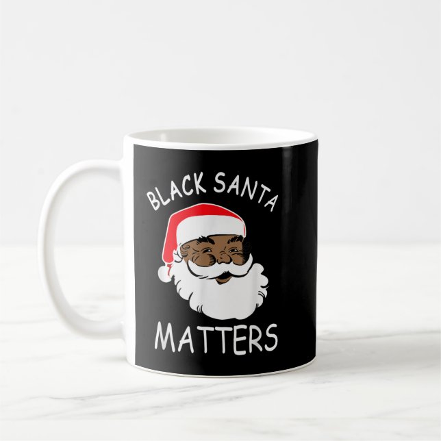 Mug African American Santa Black Matters Christmas Paj (Gauche)