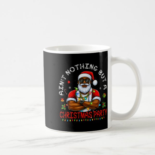 Mug African American Santa Claus Christmas Pajama Menw (Droite)