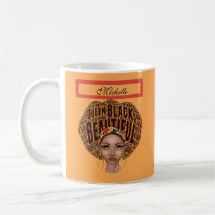 Mug African American Woman ajoutez votre nom
