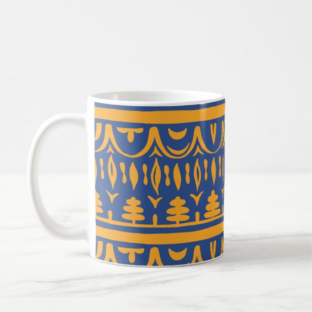 Mug African Chevrons: Ethnic Tribal Pattern (Gauche)